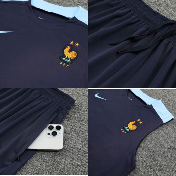 FRANCE NAVY BLUE(SLEEVELESS TRAINING KIT) - Image 2
