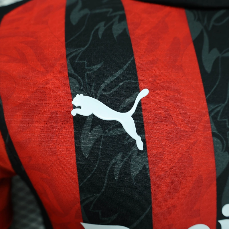 2025-2026 Player Version AC Milan Home Football Jersey - Image 3
