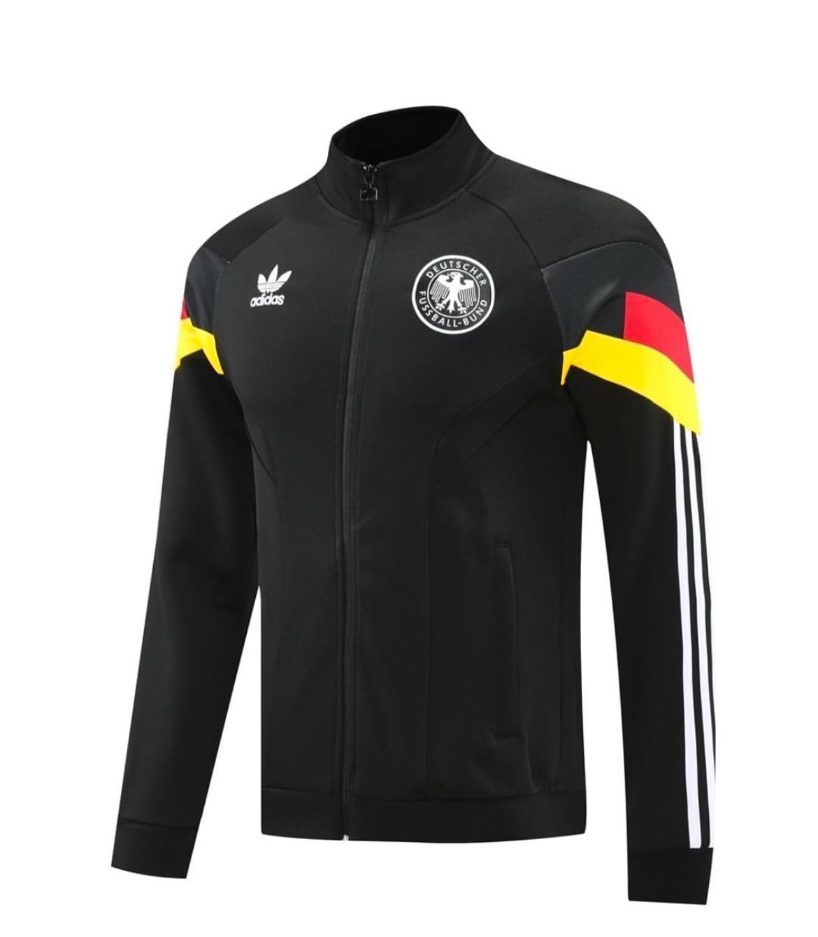 GERMANY CLASSIC COLOR STRIPES BLACK JACKET